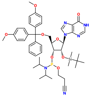 (image for) MC082207 5'-O-DMT-2'-O-tert-Butyldimethylsilyl-inosine 3'-CE phosphoramidite